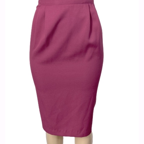 Chad Steven’s Blazer Skirt Set  Pink Pearl Trimmed Swing Blazer Size 12 - Picture 7 of 14